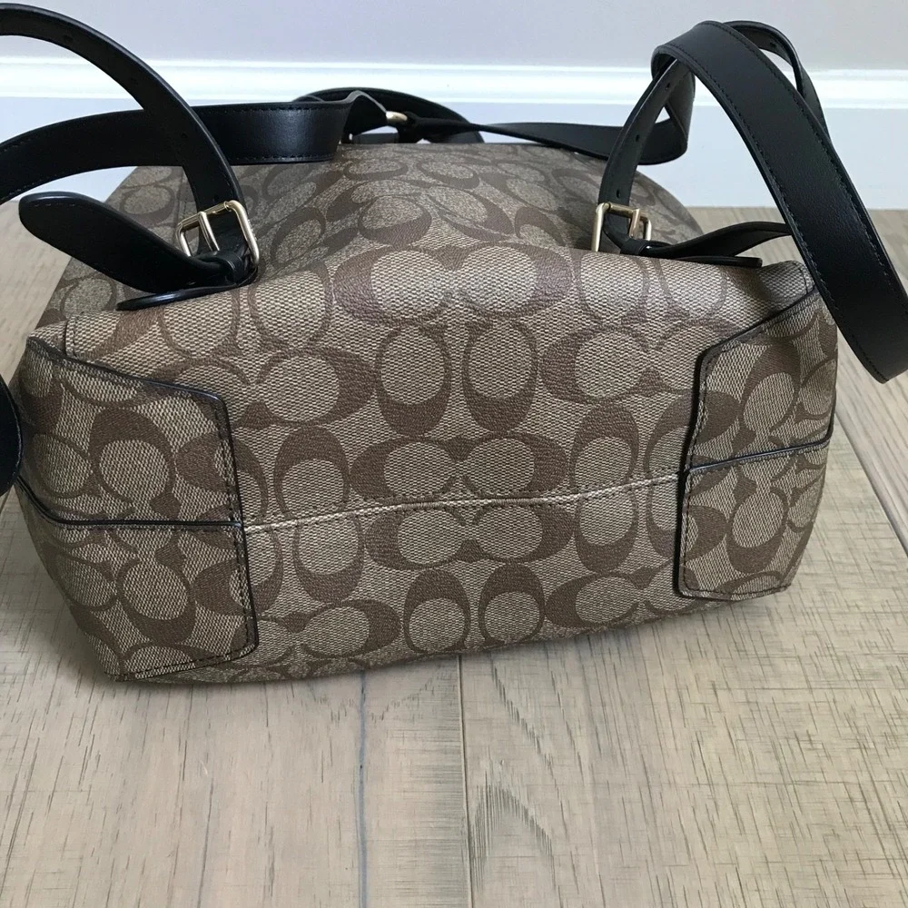 Coach signature suede